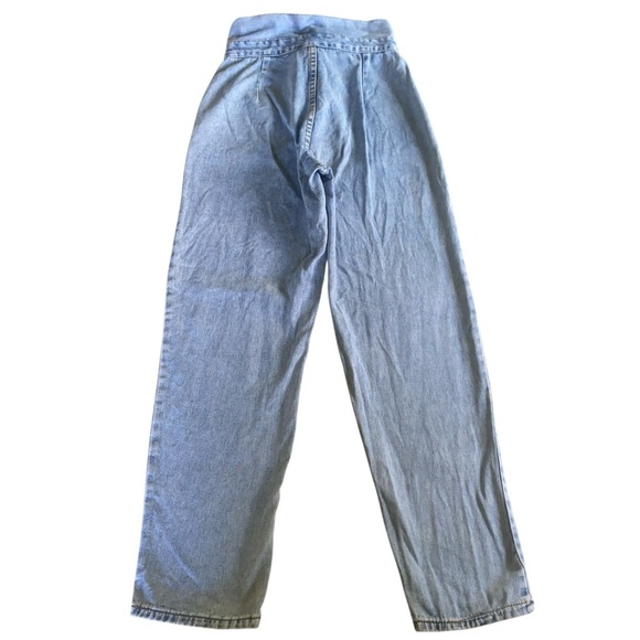 Women’s High Waist Belted Wide Leg Denim Jeans Size M - Picture 3 of 11